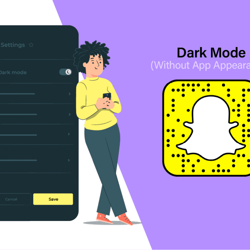 Sådan får du mørk tilstand på Snapchat uden app-udseende