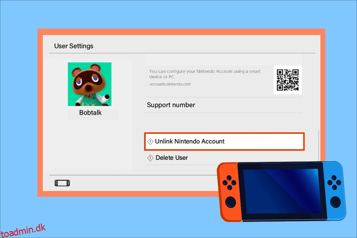 Sådan fjerner du forbindelsen mellem Nintendo-konto og Switch