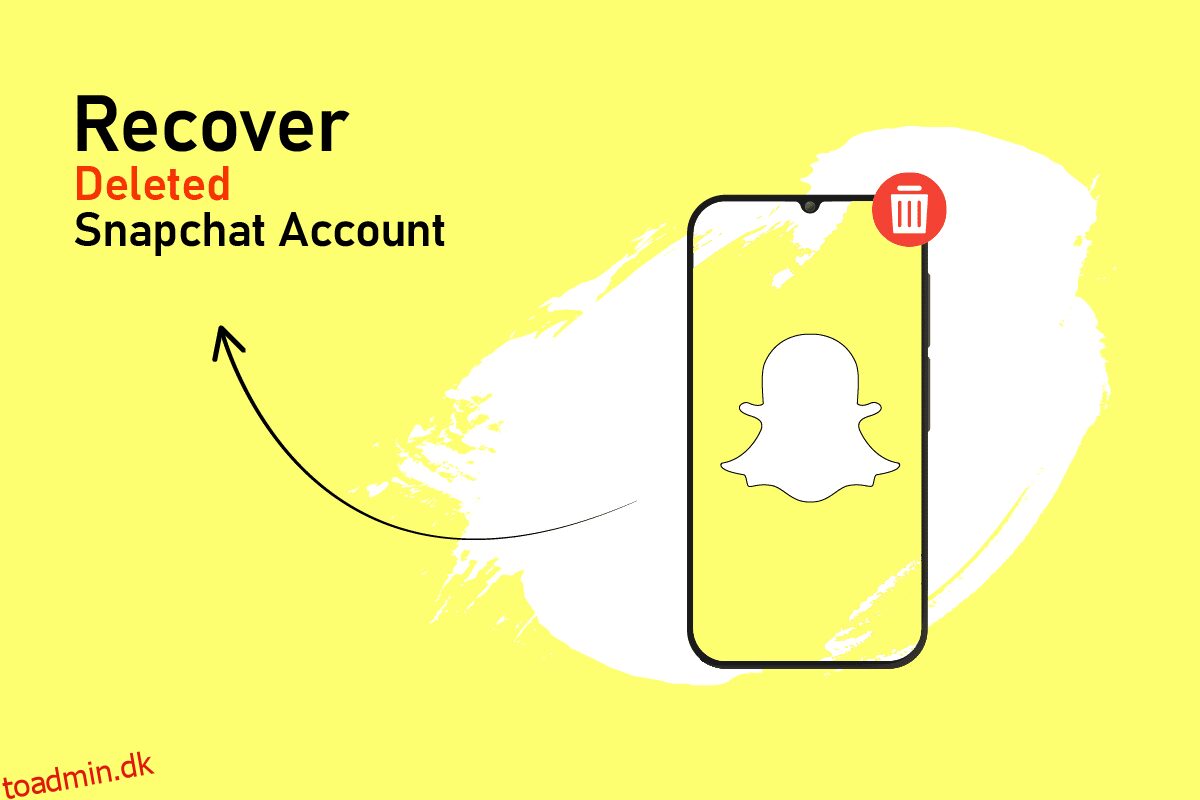 Sådan gendannes slettet Snapchat-konto