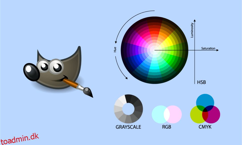 Sådan udskiftes farve i GIMP