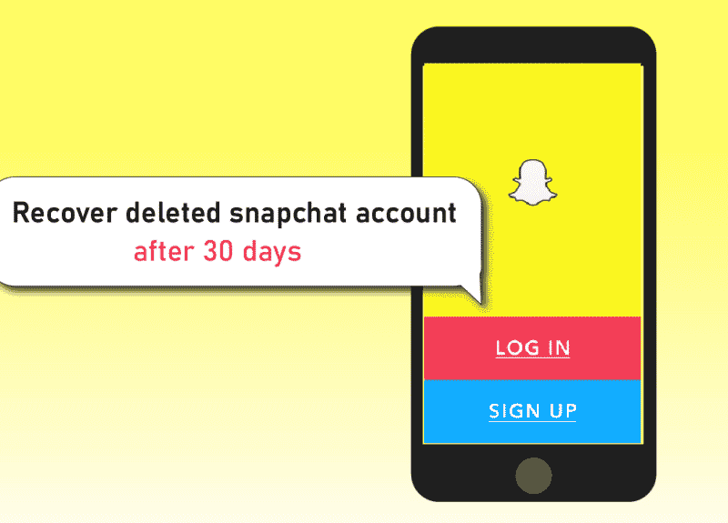 Sådan gendannes slettet Snapchat-konto efter 30 dage