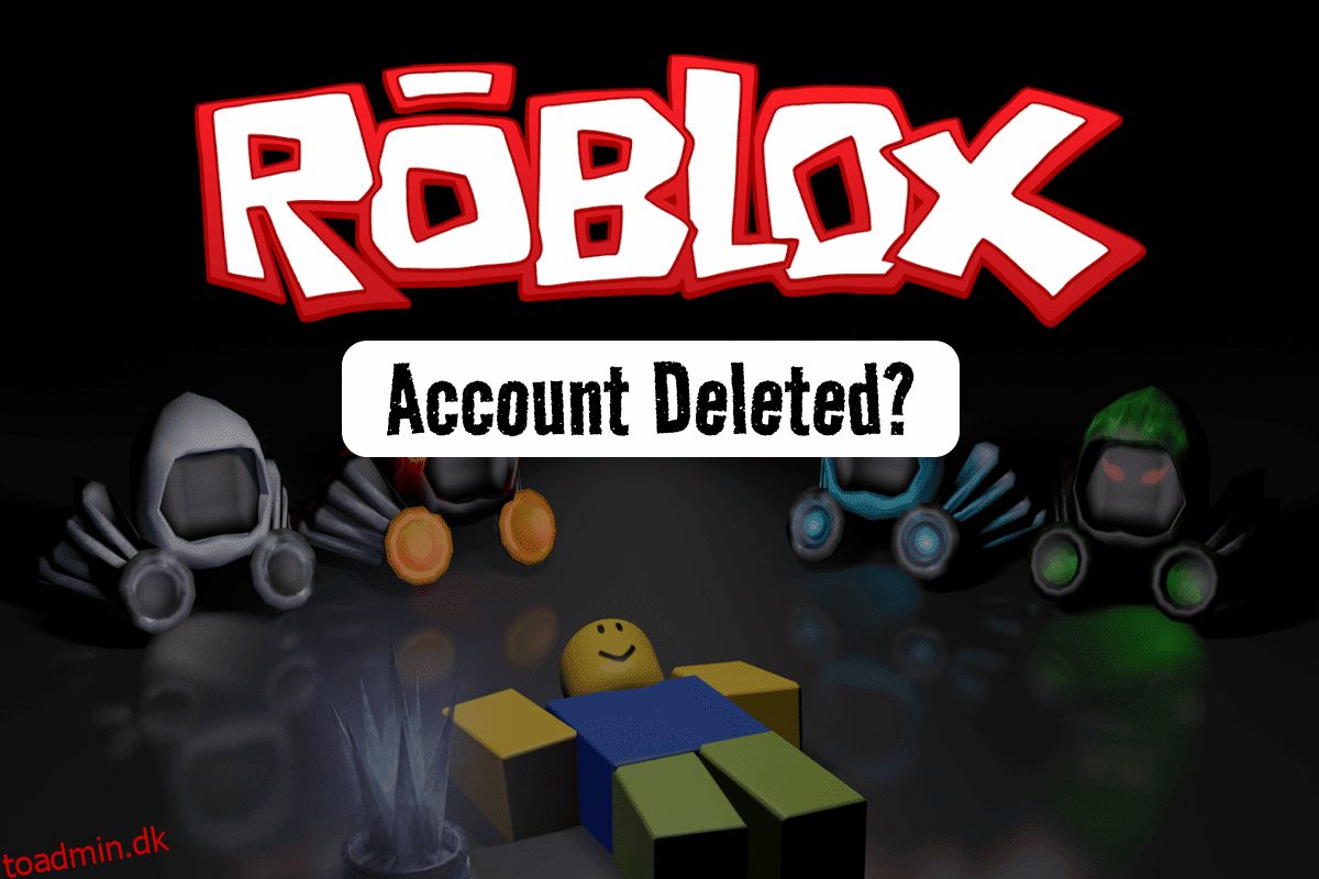 Hvad skal man gøre, hvis Roblox-kontoen slettes?