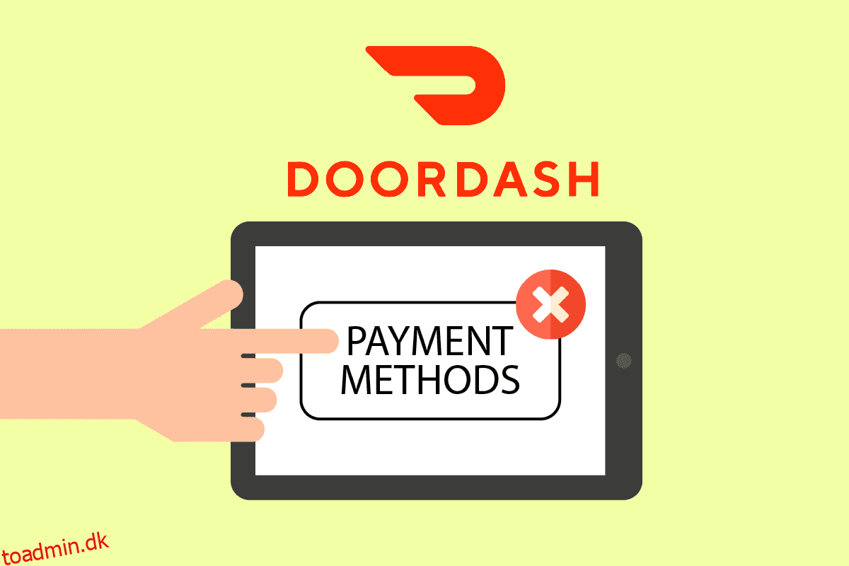 Hvordan fjerner jeg betalingsmetode fra DoorDash-konto