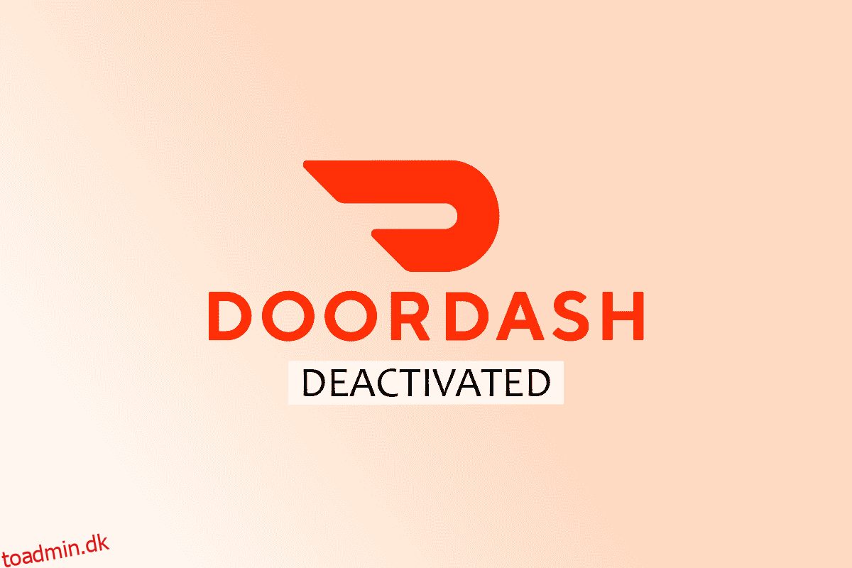 Kan du ansøge om DoorDash efter at være blevet deaktiveret?