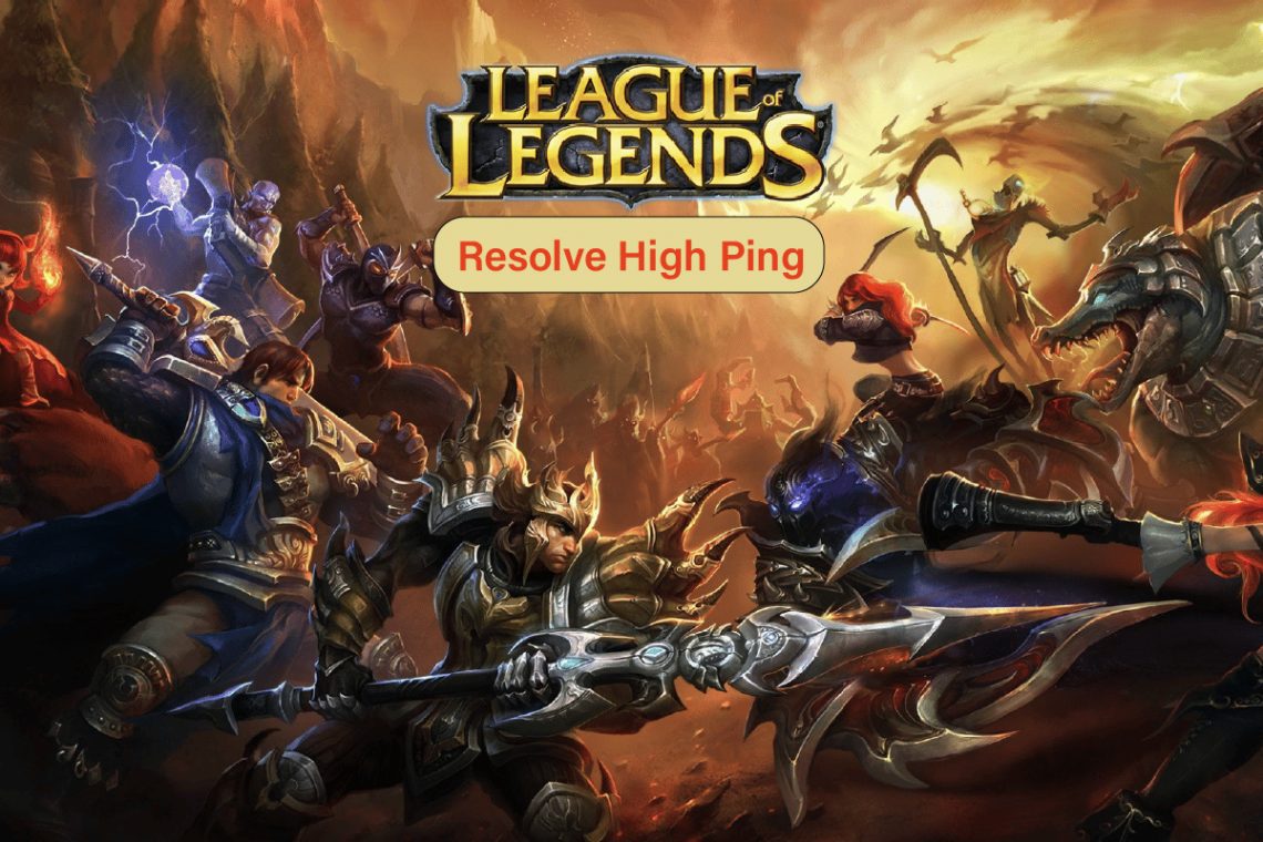 Ret High Ping i League of Legends