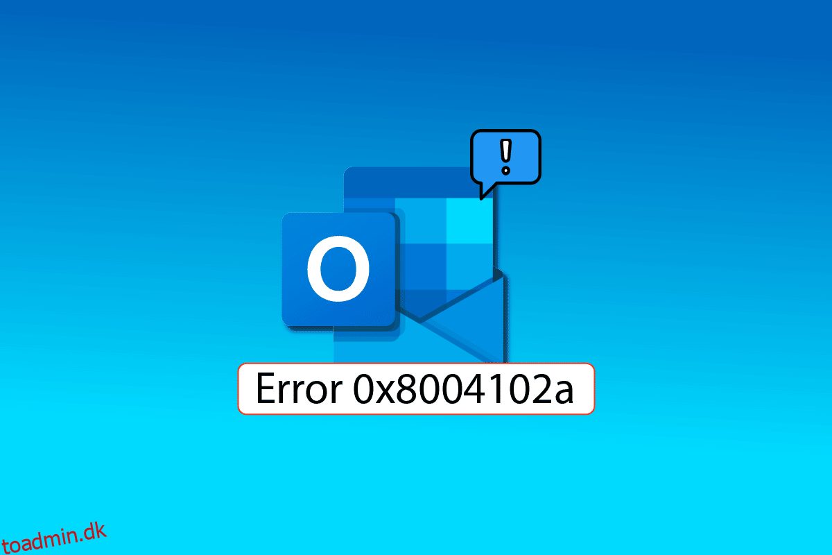 Ret Outlook-fejl 0x8004102a i Windows 10
