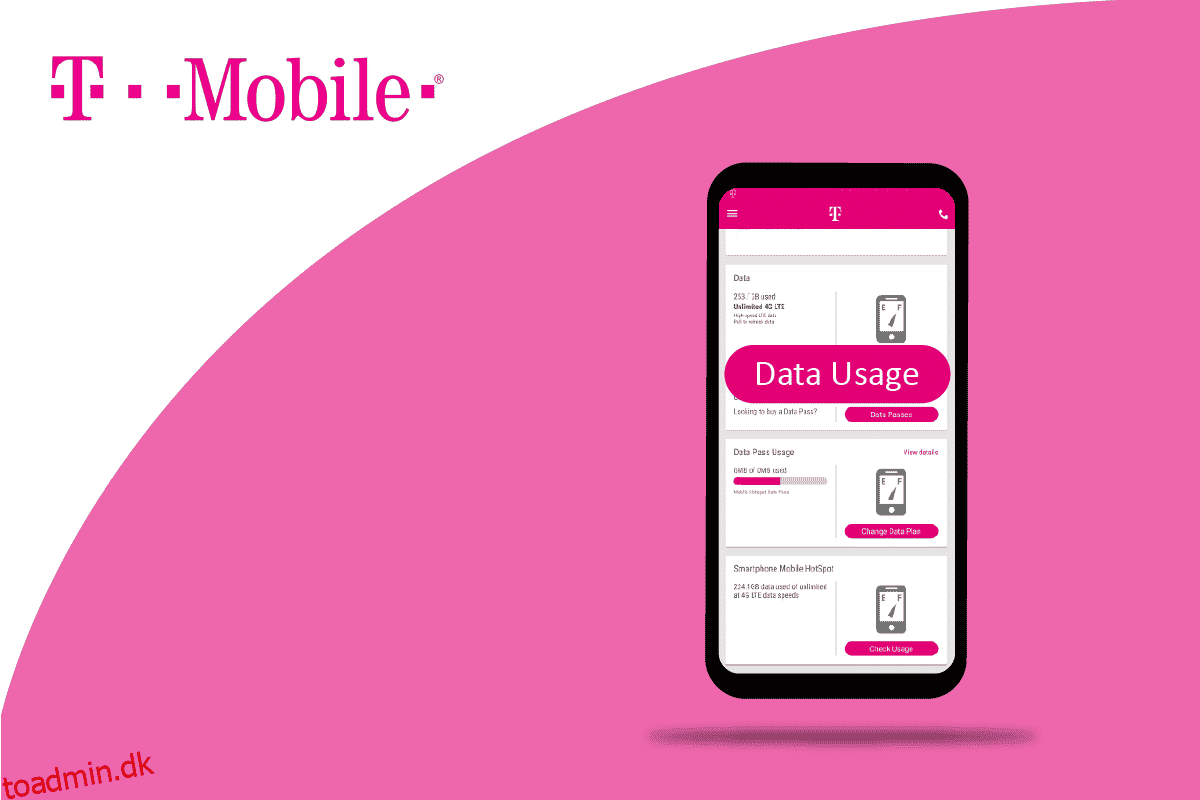 Sådan skjuler du oplysninger om dataforbrug i T-Mobile