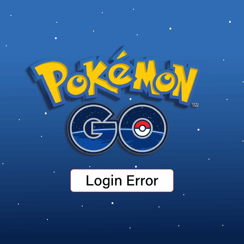 Ret Pokémon GO kunne ikke logge på fejl