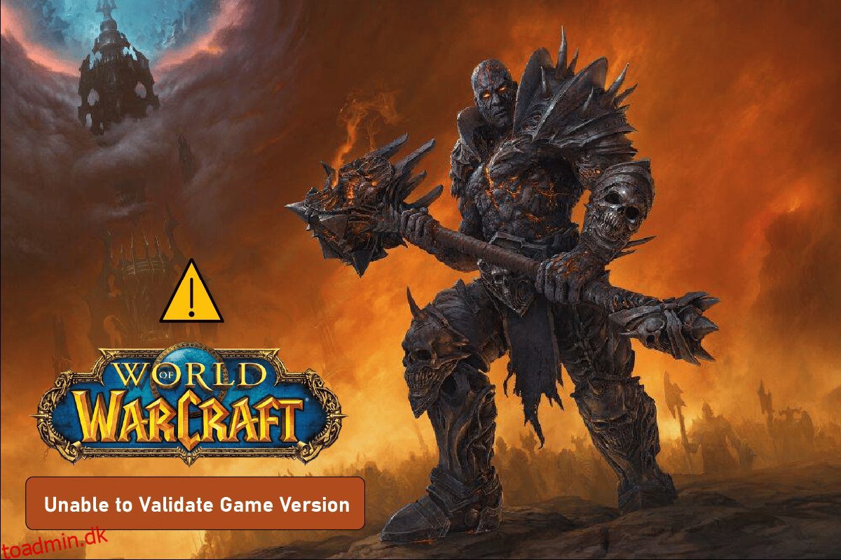 Rette World of Warcraft Kan ikke validere spilversion