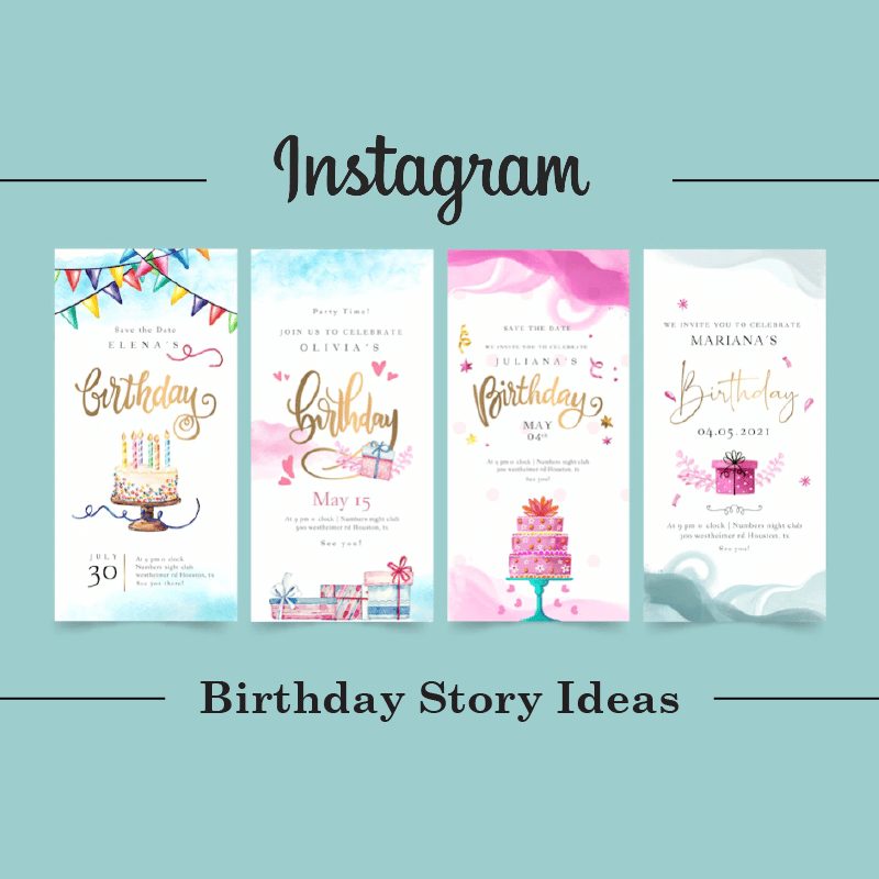 Hvad er de bedste ideer til Instagram fødselsdagshistorier?