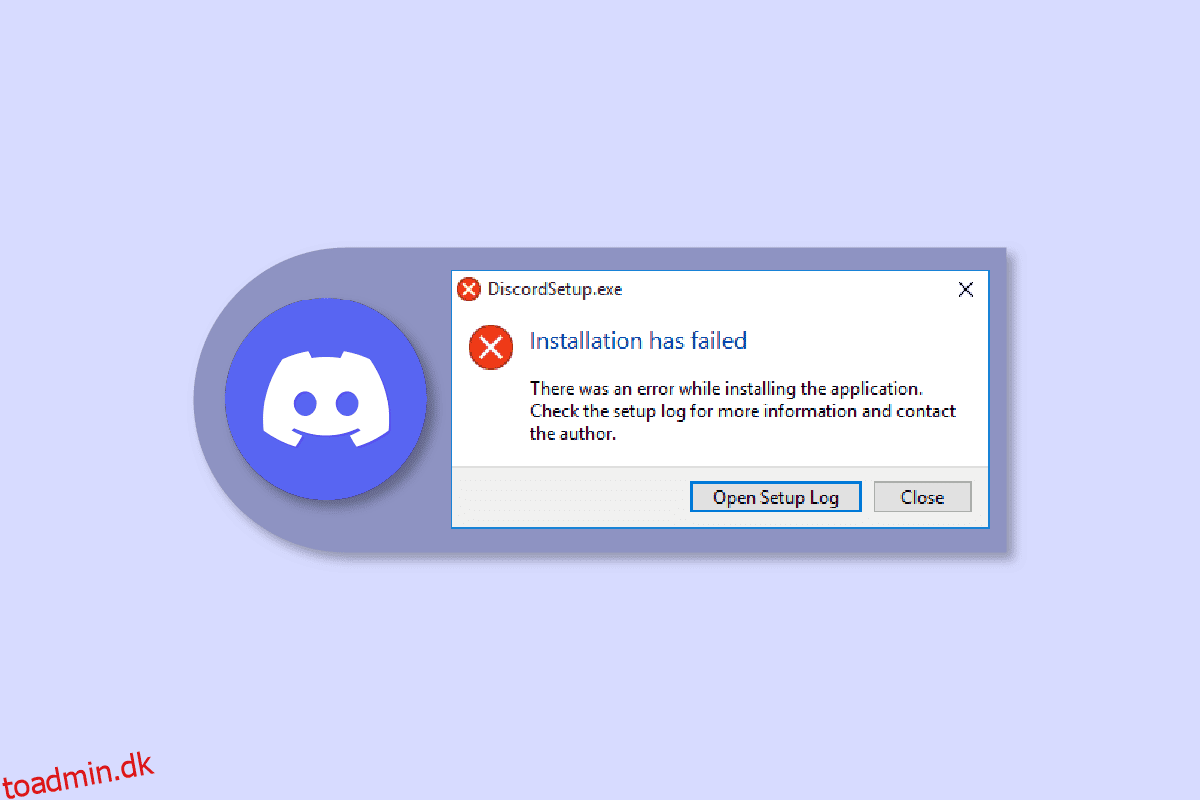 Ret Discord installationsfejl på Windows 10