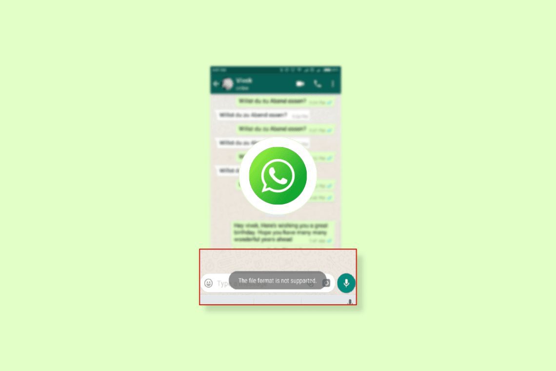 Ret WhatsApp-filformat, der ikke understøttes på Android