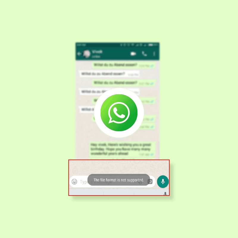 Ret WhatsApp-filformat, der ikke understøttes på Android