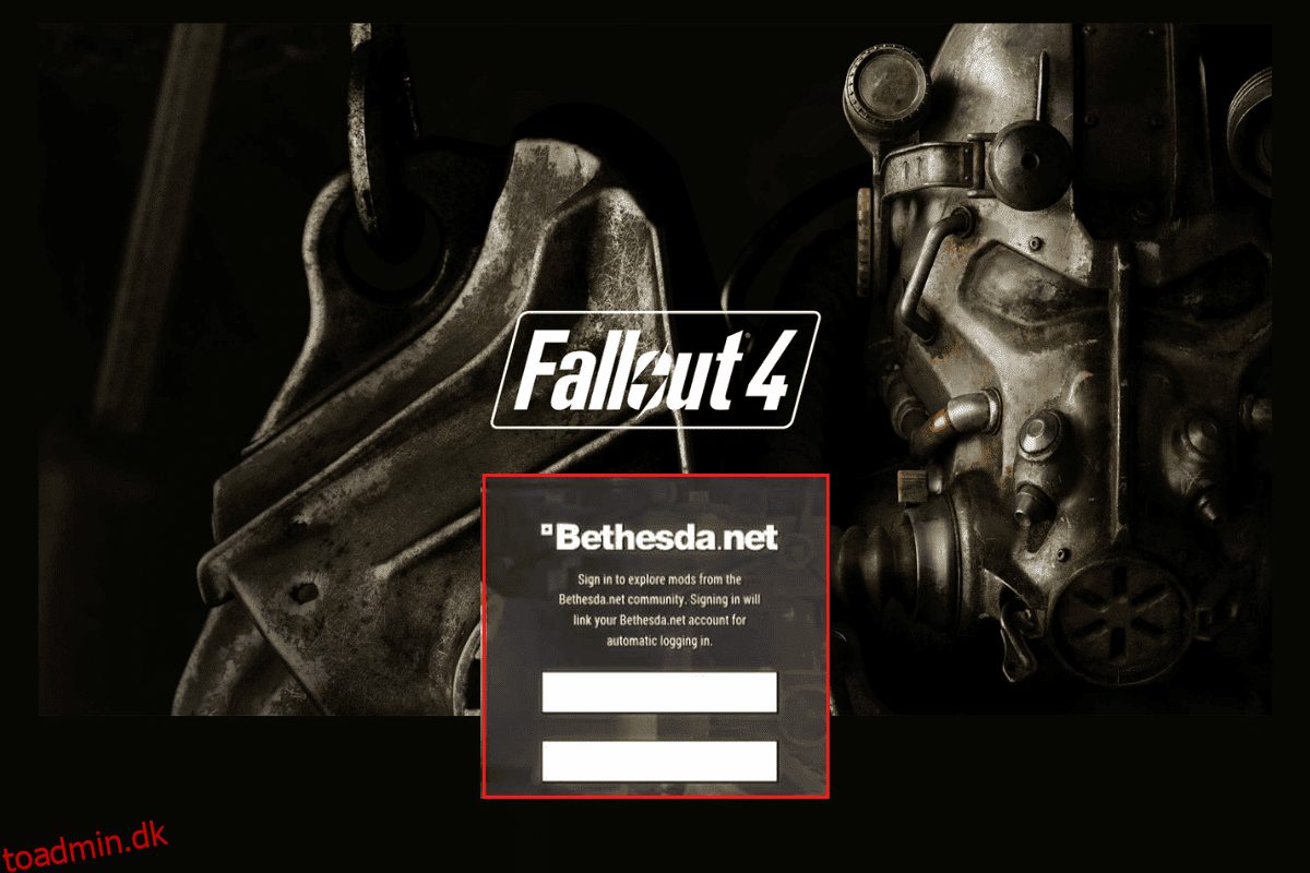 Sådan ændres Bethesda-konto i Fallout 4