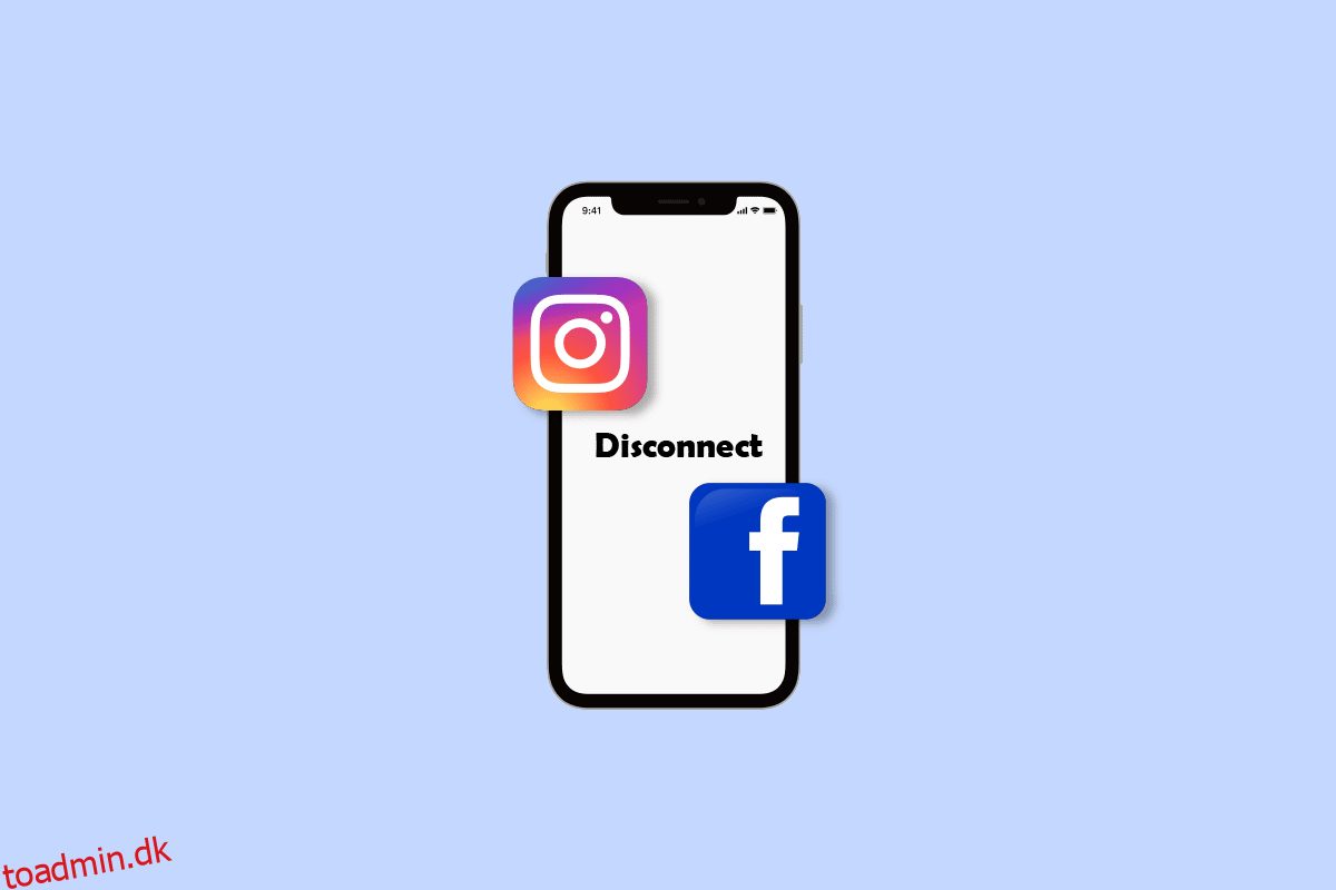 Sådan afbrydes din Facebook-konto fra Instagram