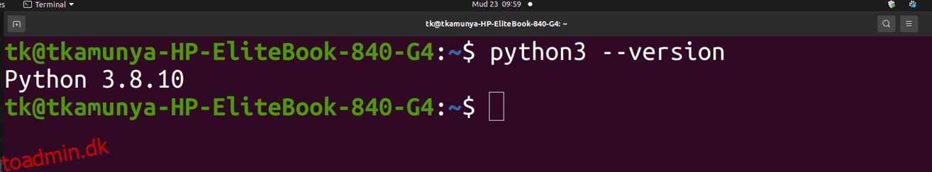 Sådan kontrolleres Python-versionen i Windows, Linux og macOS [2023]