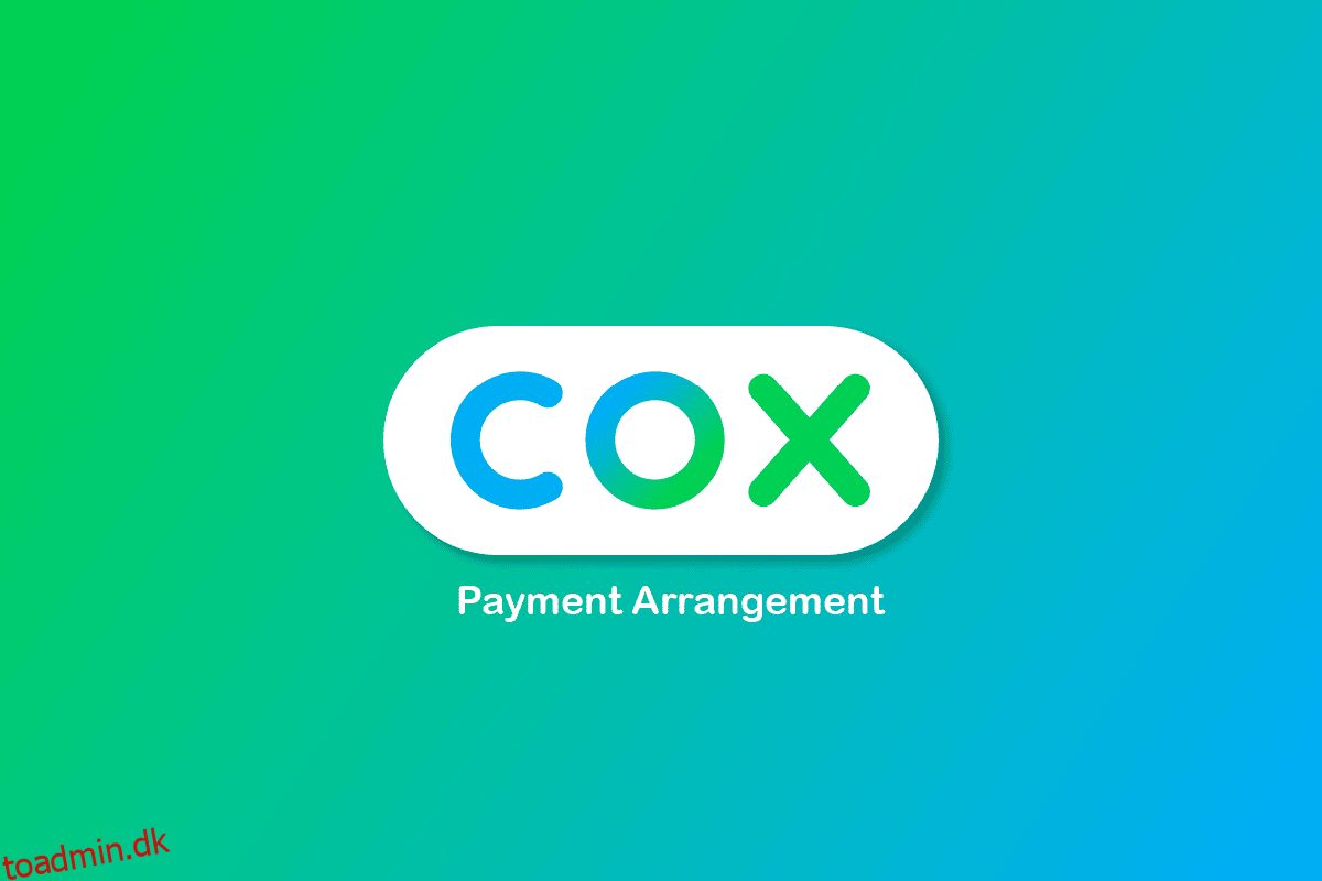 Sådan laver du en betalingsaftale med Cox