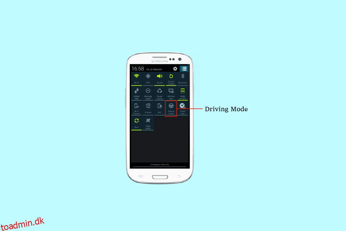 Sådan tænder du Samsung Galaxy S3-kørselstilstand