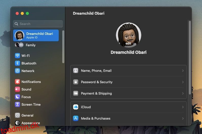 Sådan ændres dit profilbillede til et animeret memoji i macOS Monterey