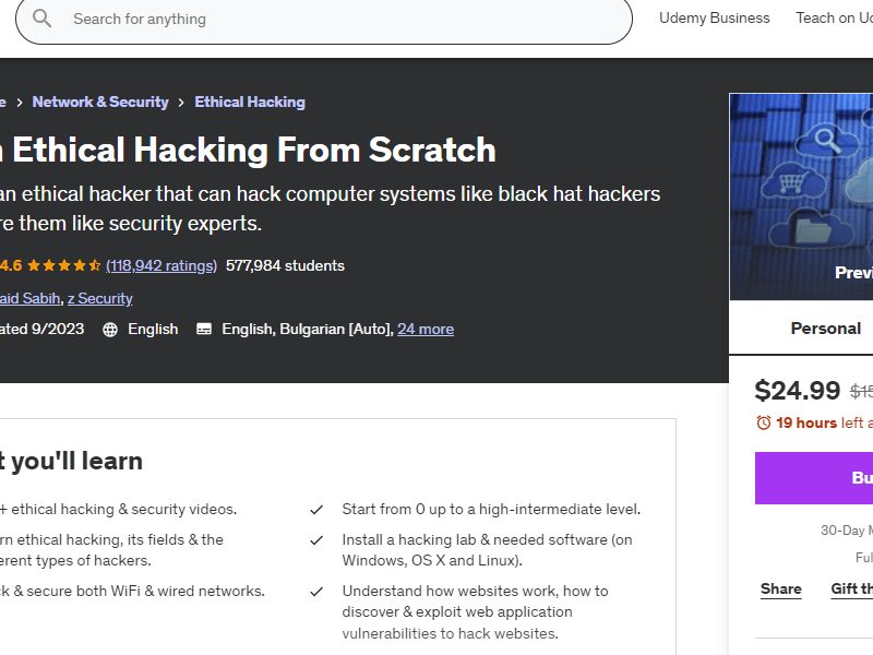 De bedste online kurser i etisk hacking for begyndere